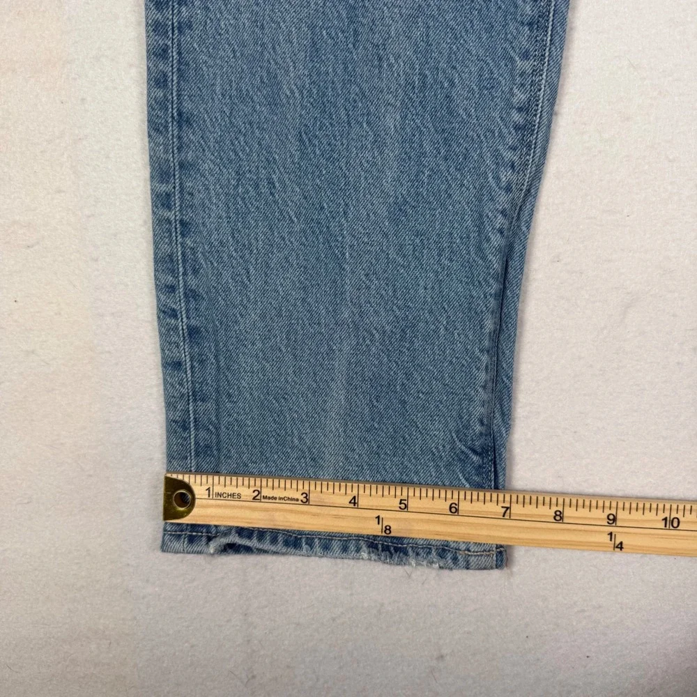 American Eagle Super High-Rise Ankle Straight Jeans Light Wash Womens 6 Regular - Picture 6 of 10